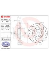 BREMBO 09.8402.1X Тормозной диск передний