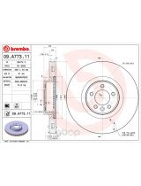 BREMBO 09.A773.11 Тормозной диск передний