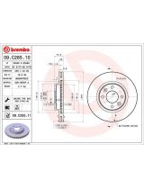 BREMBO 09.C285.11 Тормозной диск передний