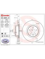 BREMBO 09.N265.21 Тормозной диск передний