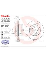 BREMBO 09.B974.11 Тормозной диск передний