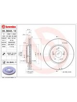 BREMBO 09.B648.10 Тормозной диск передний