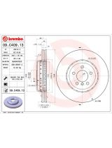 BREMBO 09.C409.13 Тормозной диск передний