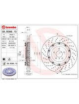 BREMBO 09.B386.13 Тормозной диск передний