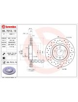 BREMBO 09.7012.1X Тормозной диск передний