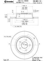 BREMBO 08.B601.10 Тормозной диск