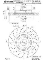 BREMBO 09.B807.51 Тормозной диск