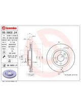 BREMBO 09.5802.24 Тормозной диск