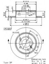 BREMBO 08.9580.11 Тормозной диск