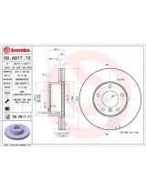 BREMBO 09.A917.10 Тормозной диск