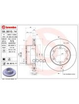 BREMBO 09.9510.11 Тормозной диск с покрытием