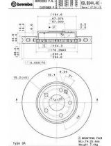 BREMBO 09.B344.41 Тормозной диск с покрытием