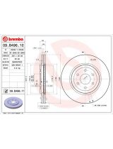 BREMBO 09.B496.11 Тормозной диск с покрытием