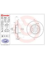 BREMBO 08.7861.11 Тормозной диск с покрытием