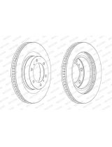 Ferodo DDF2093C-1 Тормозной диск с покрытием