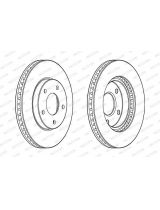 Ferodo DDF1599C Тормозной диск с покрытием