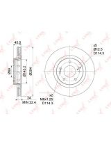Lynxauto BN-1093 Тормозной диск