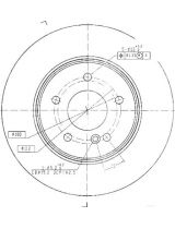 Patron PBD4134 Тормозной диск задний