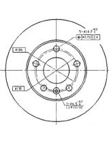 Patron PBD4051 Тормозной диск задний