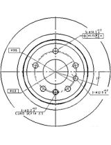 Patron PBD2714 Тормозной диск задний