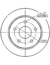 Patron PBD1651 Тормозной диск задний
