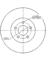 Patron PBD5381 Тормозной диск передний