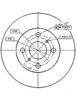 Patron PBD1423 Тормозной диск передний