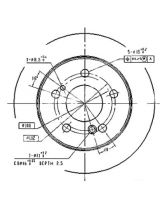 Patron PBD1583 Тормозной диск задний