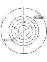 Patron PBD7006 Тормозной диск передний