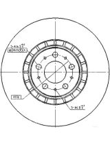 Patron PBD4340 Тормозной диск передний