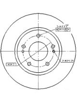 Patron PBD4494 Тормозной диск передний
