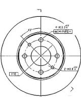 Patron PBD1745 Тормозной диск задний