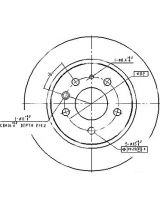 Patron PBD1574 Тормозной диск задний