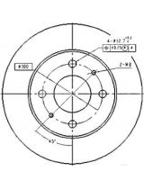 Patron PBD4019 Тормозной диск передний