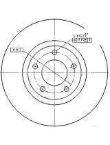 Patron PBD4385 Тормозной диск передний