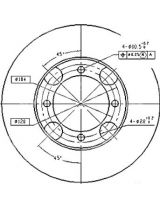 Patron PBD4157 Тормозной диск передний