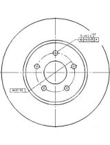 Patron PBD4147 Тормозной диск передний