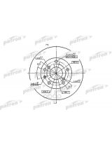 Patron PBD7092 Тормозной диск передний
