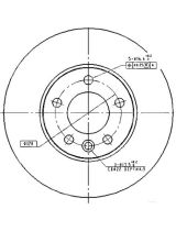 Patron PBD4308 Тормозной диск передний