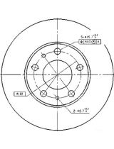 Patron PBD2728 Тормозной диск передний