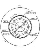 Patron PBD1807 Тормозной диск передний