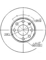 Patron PBD4042 Тормозной диск передний