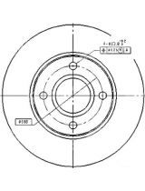 Patron PBD4036 Тормозной диск передний