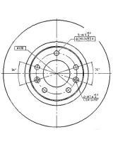Patron PBD1225 Тормозной диск передний
