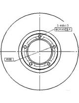 Patron PBD1653 Тормозной диск передний