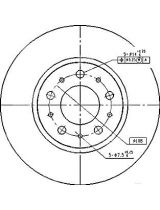 Patron PBD1697 Тормозной диск передний