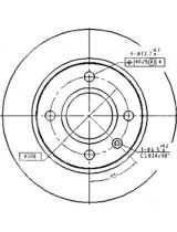 Patron PBD2753 Тормозной диск передний