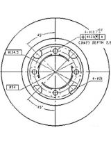 Patron PBD2607 Тормозной диск передний