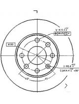 Patron PBD1608 Тормозной диск передний