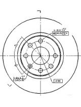 Patron PBD1625 Тормозной диск передний